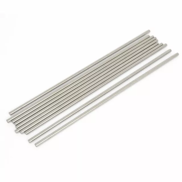 10 Pcs RC Airplane Model Part Stainless Steel Round Rods Axles Bars 3mm x 160mm