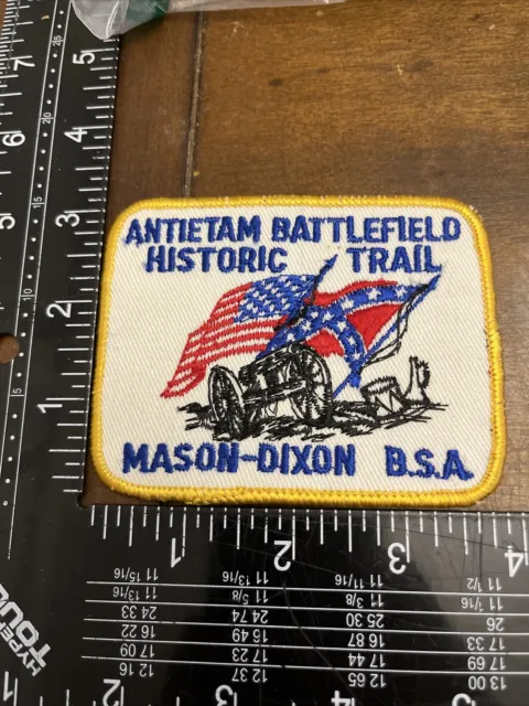 Antietam Battlefield Historic Trail Mason-Dixon Patch Emblem Unused