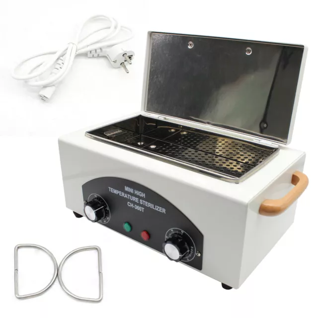 Portable Dry Heat Sterilizer Autoclave Dental Utensils Beauty Salon Nail Tools