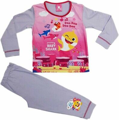 Girls Baby Shark Toddler Pyjama set Pjs Character Age 18 months- 5 Years new