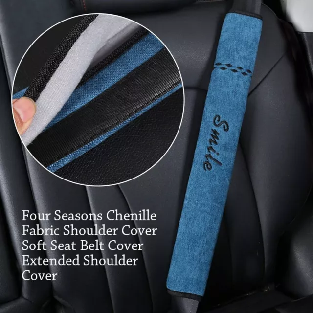 Chenille Car Seat Belt Cover Shoulder Protector Auto Interior Accessories  Kids