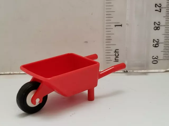 LEGO Parts Minifigure Utensil Wheelbarrow  RED Fast Free shipping