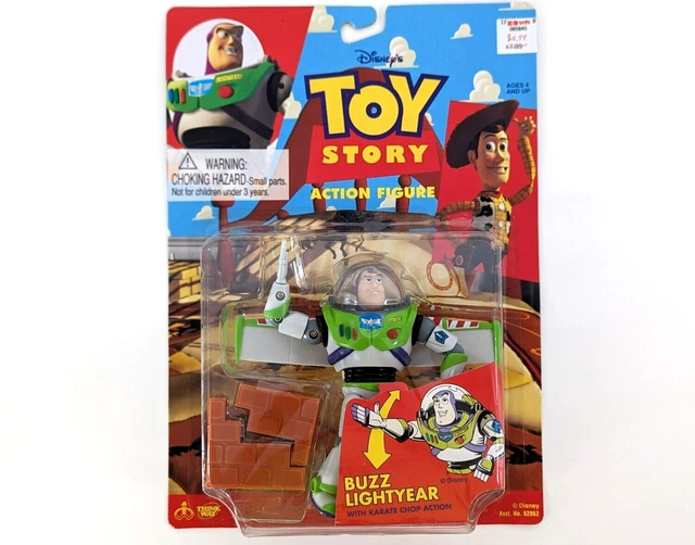 VTG 90S DISNEY Toy Story Buzz Lightyear Action Figure Karate Chop