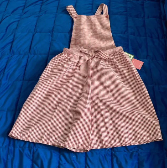 BNWT Girls Red Gingham School Playsuit Age 12 Years