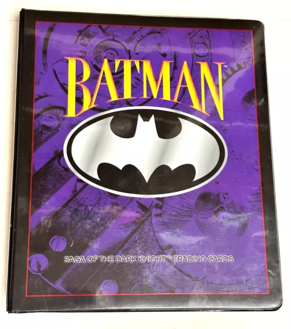 1994 Batman: Saga of the Dark Knight Complete Trading Card Set 1-100 in Binder