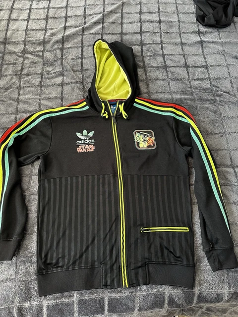 ADIDAS ORIGINALS STAR Wars Boba Fett Hoodie Jacket Black Rasta Mandalorian Rare 36.01 PicClick UK