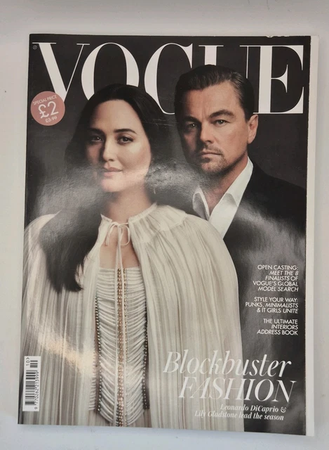 VOGUE MAGAZINE BRITISH UK OCTOBER 2023 Leonardo DiCaprio and Lily