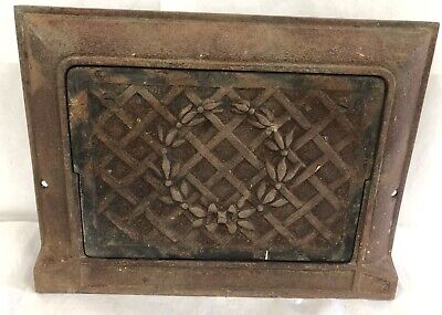 Antique Foster Cast Iron Heating Grate Floor Vent Victorian Ornate Pat 1903
