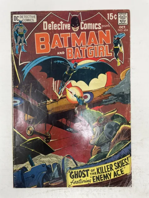 Detective Comics #404 Batman Batgirl Enemy Ace Neal Adams 1970 DC Comics DCEU