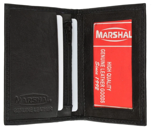 RFID Blocking Mens Genuine Leather Bifold Wallet ID Credit Card Holder Thin Zip