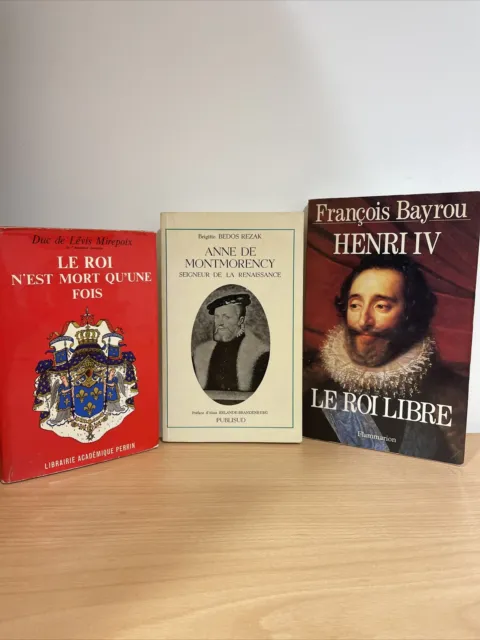 Histoire / Monarchie - Lot 3 Livres Histoire Monarchie Française