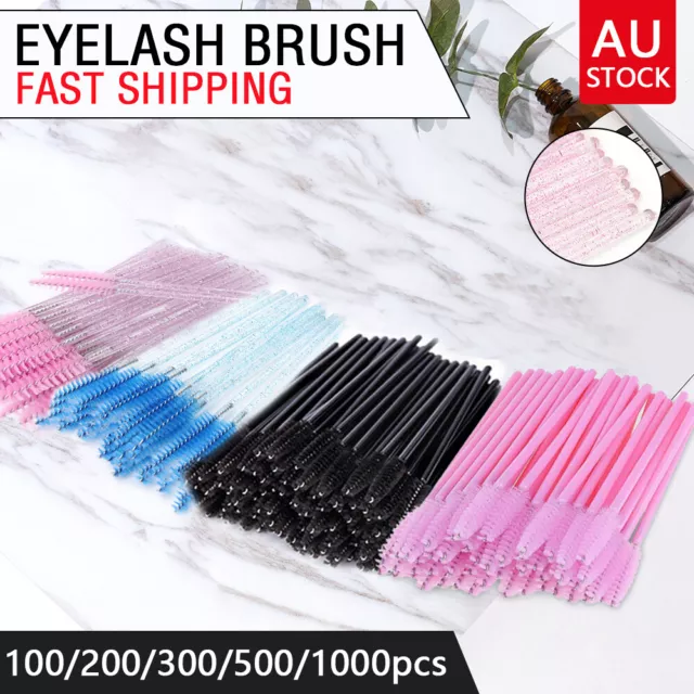 100-1000pcs Disposable Mascara Wands Eyelash Brush Applicator Extension Spoolies