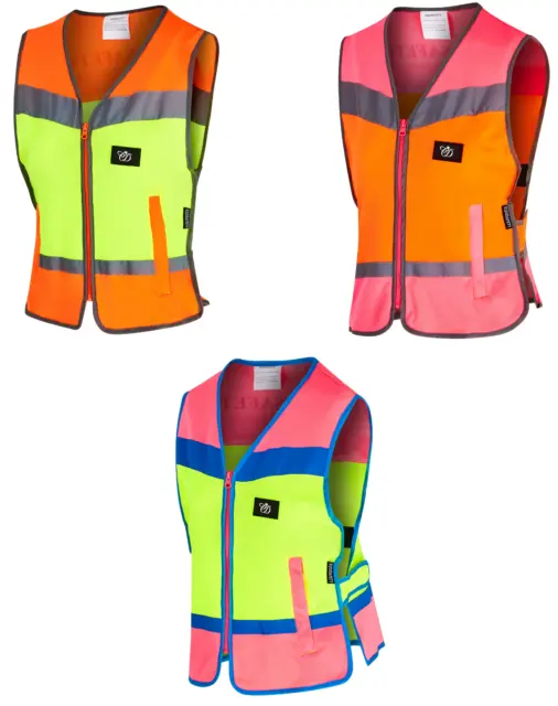 Equisafety Multi-Colour Waistcoat Highly Breathable Hi Vis Reflective Mesh Vest