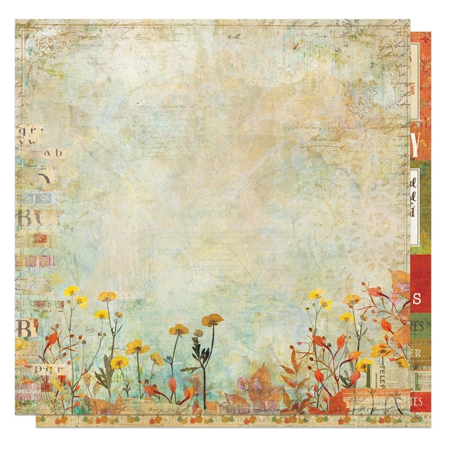 Paquete de 25 tarjetas de doble cara Meadow's Glow 12""X12""-Hey Pumpkin GLO12-4293