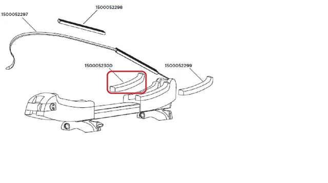 Thule pedale inferiore sinistro per SUP Taxi 52300