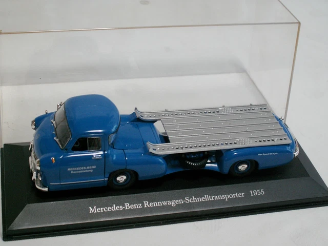 Ixo 1/43 - Mercedes-Benz Rennwagen-Schnelltransporter 1955 - Bleu - Neuf