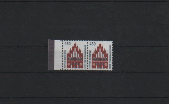 ALLEMAGNE RFA Paire horizontale numéro 1453 émis en 1992