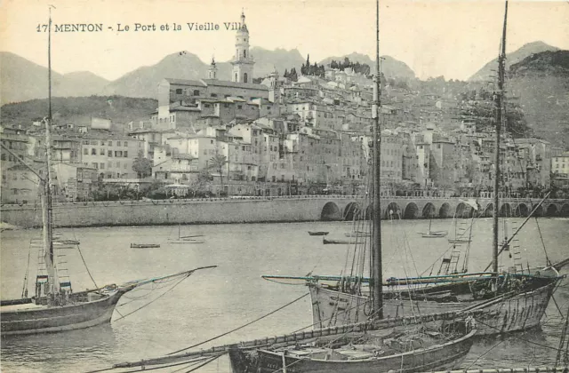 06 - Menton -  Le Port Et La Vieille Ville