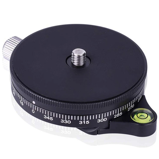 Camera Pan Base With Style Plate, 0.95Cm Screw Aluminum Panoramic BQ1