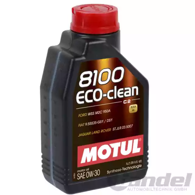 1x 1L MOTUL 8100 Eco Nettoyer 0W30 Huile Moteur Acea C2 Wss M2C 950 A 5 6 Huile