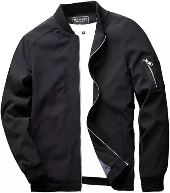 Men'S Slim Fit Lightweight Sportswear Jacket Casual Bomber Jacket