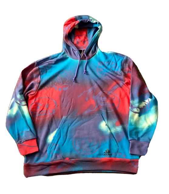 adidas Big Mood French Terry Hoodie Mens XL Multi-Color HG8187