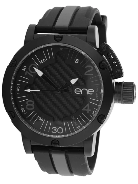 eNe Men's Analogue Quartz Watch with Rubber Strap 11464