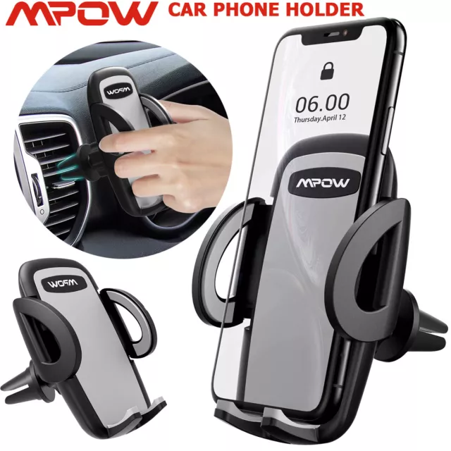 Universal Mobile Car Phone Holder Mount Air Vent Clip Mount Cradle Stand Mpow UK