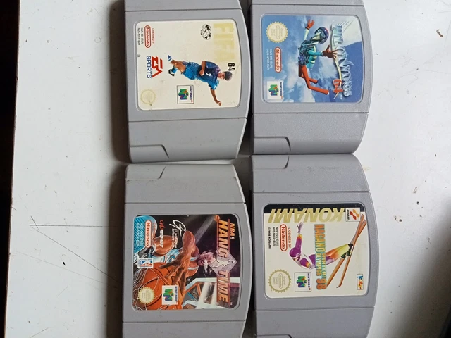 Lotto Di 4 Cartucce Nintendo 64 N64 Sport Usate Pal