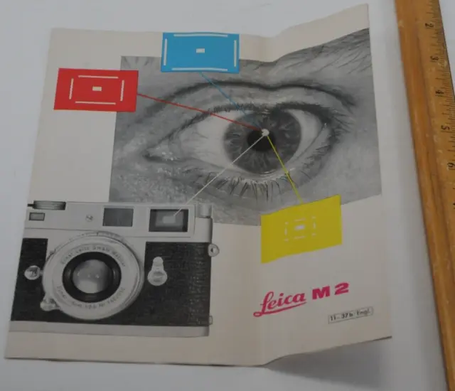 Ernst LEITZ Leica M 2 Manual Brochure Rangefinder