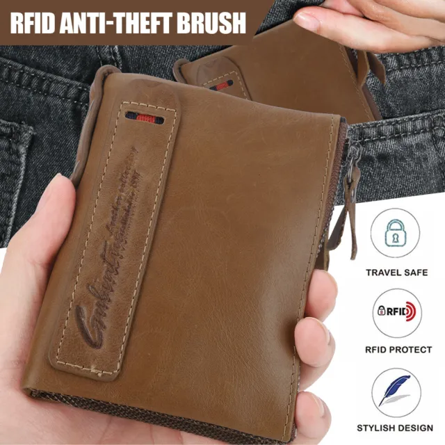 Slim Leather Travel Passport Wallet Holder RFID Blocking ID Card Case Cover