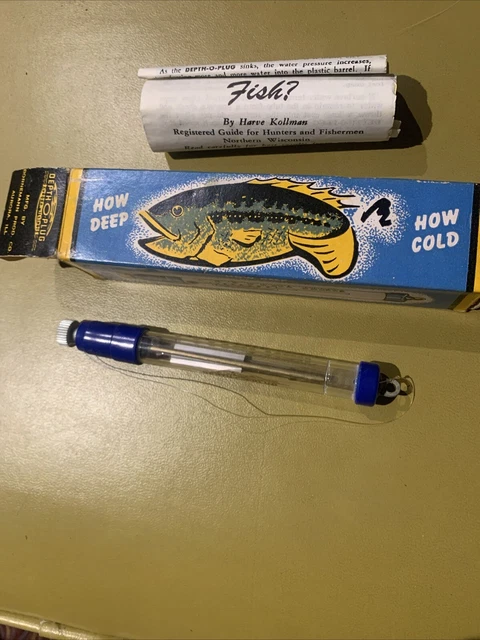 depth o plug new in box vintage fishing HEDDON LURES HEDD HUNTER Lure CRACKLEBACK Toad Tackle SPORT SHOW FINDS | Woods