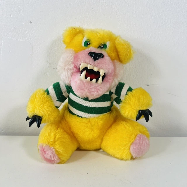 SMALL WERE BEAR Yellow “Grizzler” 1983 Hornby Soft Toy Plush Vintage