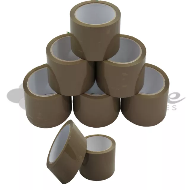 HIGH QUALITY BROWN BUFF/ CLEAR PARCEL CARTON PACKING STRONG TAPES 48mm x 66M