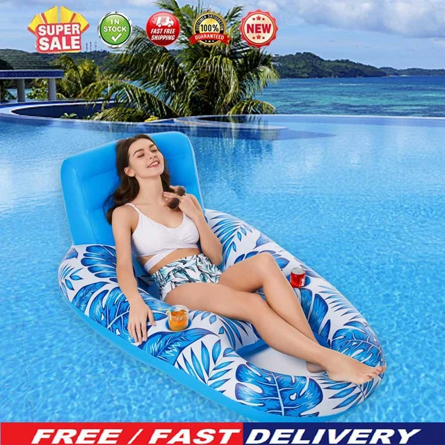 Floating Boat Lounge Portable Water Air Mattresses PVC for Adults and Children