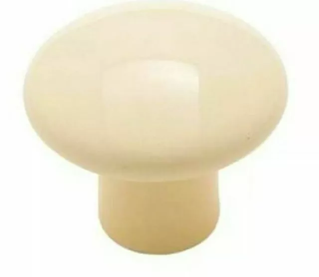 Amerock BP725A-AM Almond 1 3/8" Round Ceramic Cabinet Knob Pulls