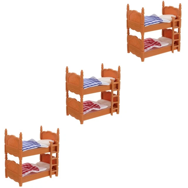 3 PCS HOUSE Crotters Mattress Bed Bunk Beds Mini Child Baby £14.29