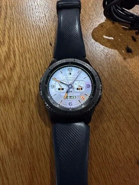Samsung Gear S3 Frontier 316L Stainless Steel Case Black Smart Watch