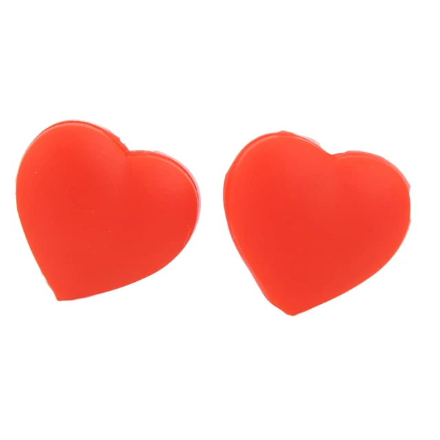 10 PCS Tennis Racket Vibration Dampener Heart Shape Silicone Tennis Shock Absorb