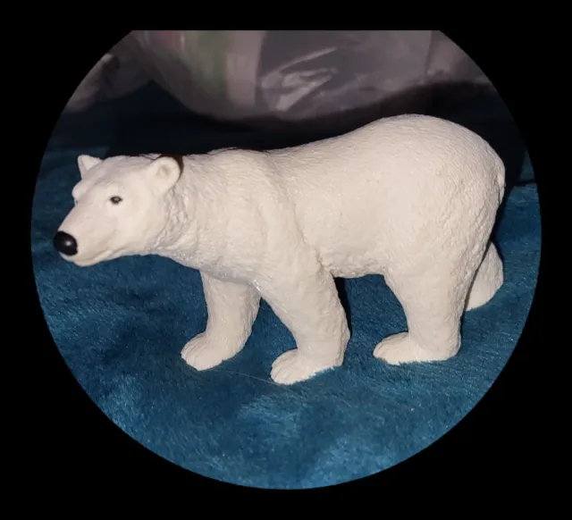 Schleich polar bear Figure #14659 Schleich Hand Painted Figurine Toy