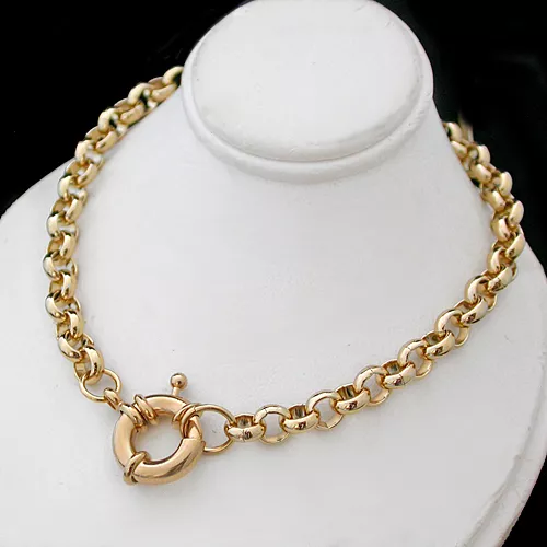 NEW 6MM BELCHER LINK 14K GOLD GL 18