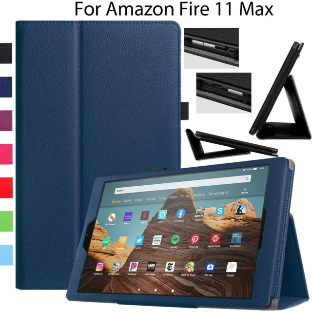 Case For Amazon Fire 11 Max 13th Generation 2023 Smart Leather Stand Book Cover