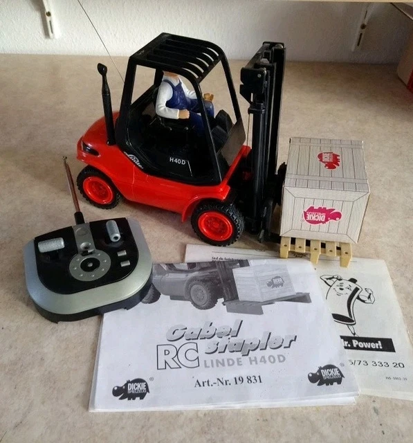 Linde H40D Chariot élévateur Dickie Spielzeug - Jouet Miniature 40D Occasion