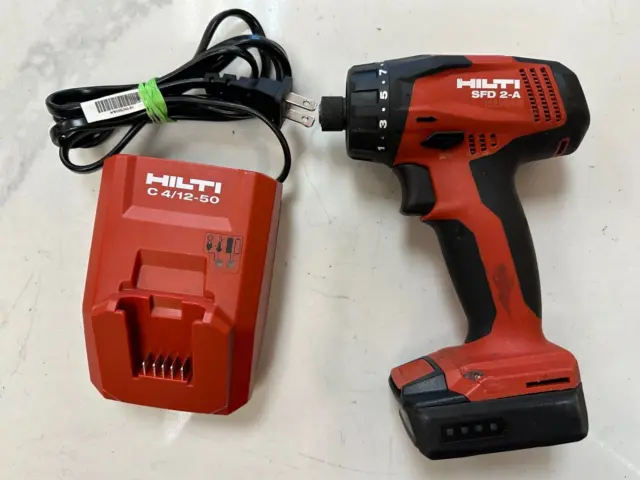 Hilti 12V Impact drill (SFD 2-A) - w/1 battery & charger - Nice shape works well