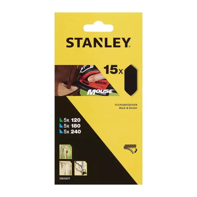 Stanley B&D Mouse Sander Sanding Sheet To Fit KA150K KA165GTK MTK3000K KA168