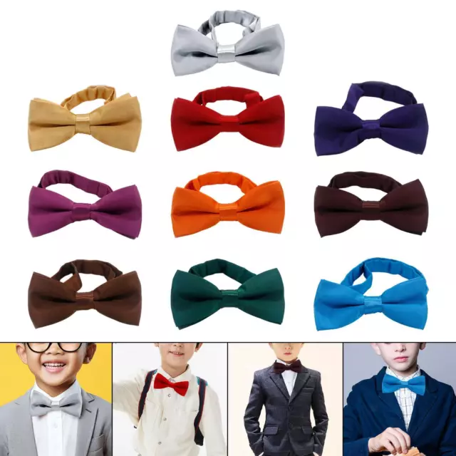 Pre Tied Bow Tie Boys Neck Bowties for Formal Party Fancy