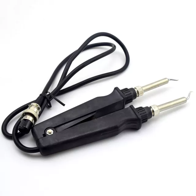 Double Soldering Iron Tweezer Electric Heating Clamp for Crowded Circuit Boards