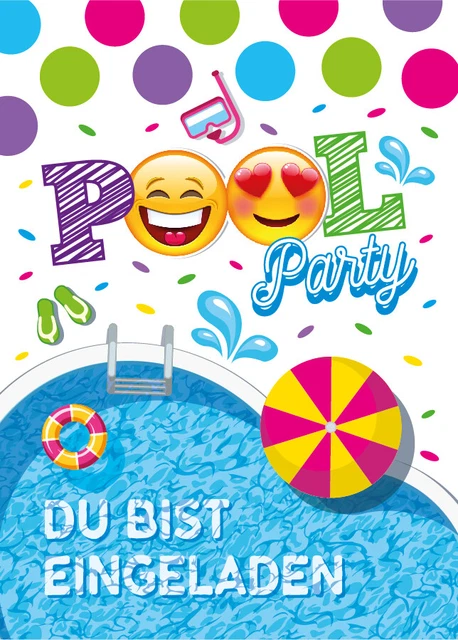 Einladungskarten Für Pool-Partys – Individuell Gestaltet Für Deine Sommerfeier
