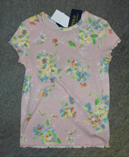 Polo Ralph Lauren Girls Short Sleeve Pink Top - Size 6X - NWT