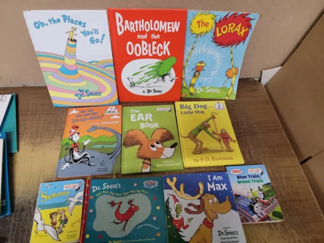 Lot of 10 Dr. Seuss Children Kids Learn to I CAN Read Books CAT HAT RANDOM MIX 3